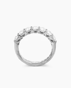 DY Eden Partway Band Ring Platinum with Diamonds, 2.5mm