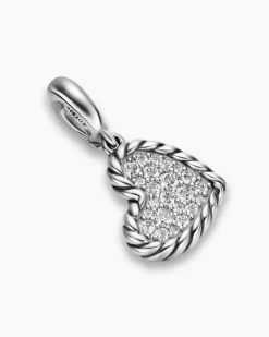 DY Elements® Heart Pendant Sterling Silver with Diamonds, 12.7mm