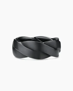 DY Helios™ Band Ring Black Titanium, 9mm