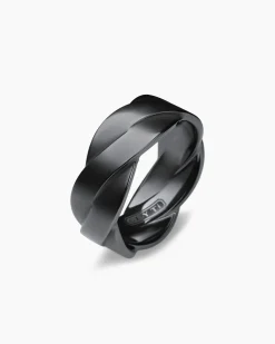DY Helios™ Band Ring Black Titanium, 9mm