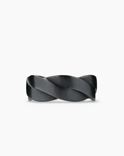 DY Helios™ Band Ring Black Titanium, 9mm