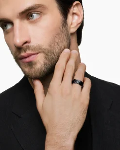 DY Helios™ Band Ring Black Titanium, 9mm