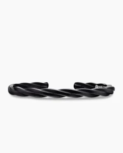 DY Helios™ Cuff Bracelet Black Titanium, 6mm