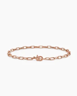 DY Madison® Chain Bracelet 18K Rose Gold, 3mm