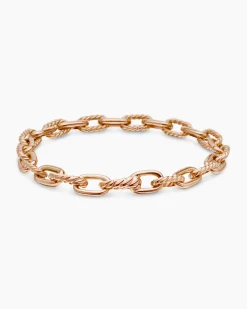 DY Madison® Chain Bracelet 18K Rose Gold, 6mm