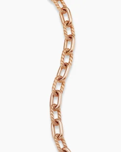 DY Madison® Chain Bracelet 18K Rose Gold, 6mm