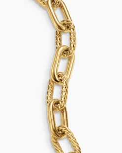 DY Madison® Chain Bracelet 18K Yellow Gold, 13.5mm
