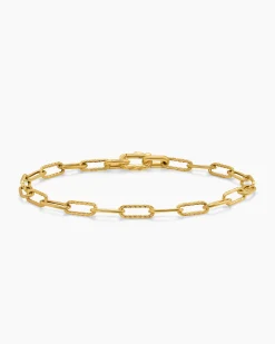 DY Madison® Chain Bracelet 18K Yellow Gold, 4mm