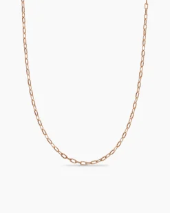 DY Madison® Chain Necklace 18K Rose Gold, 3mm