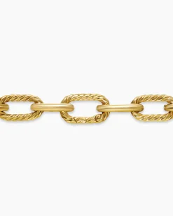 DY Madison® Chain Necklace 18K Yellow Gold with Diamonds, 11mm