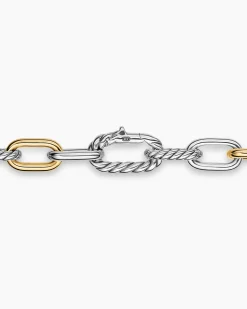 DY Madison® Chain Necklace Sterling Silver with 18K Yellow Gold, 8.5mm