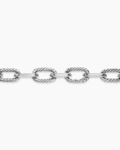 DY Madison® Chain Necklace Sterling Silver with 18K Yellow Gold, 11mm