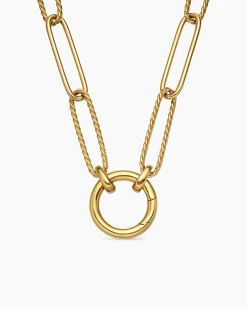 DY Madison® Elongated Chain Necklace 18K Yellow Gold, 5mm