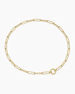 DY Madison® Elongated Chain Necklace 18K Yellow Gold, 5mm