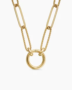 DY Madison® Elongated Chain Necklace 18K Yellow Gold, 5mm