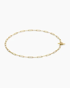 DY Madison® Elongated Chain Necklace 18K Yellow Gold, 3.5mm
