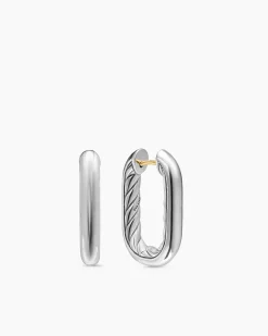 DY Madison® Smooth Hoop Earrings Sterling Silver, 24.3mm