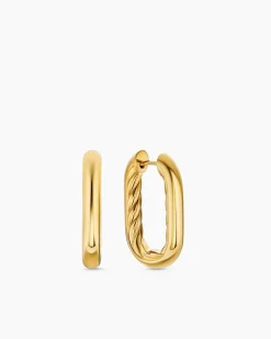 DY Madison® Smooth Hoop Earrings 18K Yellow Gold, 24.3mm
