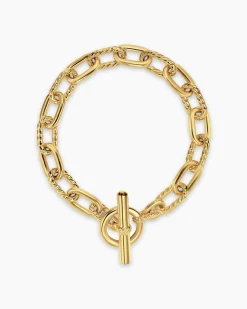 DY Madison® Toggle Chain Bracelet 18K Yellow Gold, 8.5mm