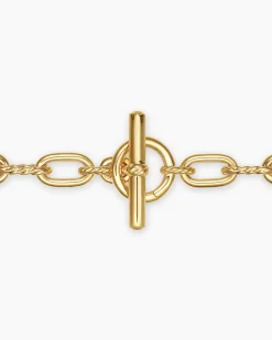 DY Madison® Toggle Chain Necklace 18K Yellow Gold, 8.5mm