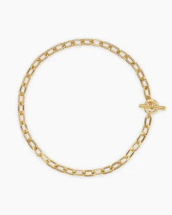 DY Madison® Toggle Chain Necklace 18K Yellow Gold, 8.5mm