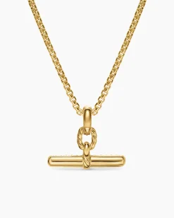 DY Madison® Toggle Pendant 18K Yellow Gold with Diamonds, 20.2mm