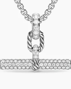 DY Madison® Toggle Pendant Sterling Silver with Diamonds, 29mm