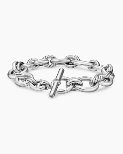 DY Mercer® Chain Bracelet Sterling Silver with Diamonds, 8mm