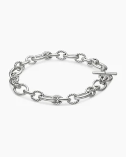 DY Mercer® Chain Necklace Sterling Silver with Diamonds, 20mm