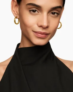 DY Mercer® Hoop Earrings 18K Yellow Gold, 25.4mm