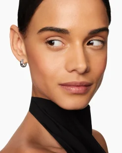 DY Mercer® Micro Hoop Earrings Sterling Silver, 13.4mm