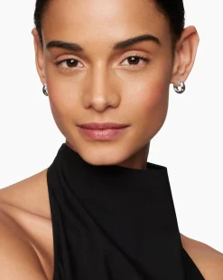 DY Mercer® Micro Hoop Earrings Sterling Silver, 13.4mm