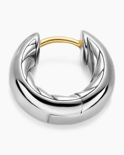 DY Mercer® Micro Hoop Earrings Sterling Silver, 13.4mm