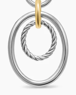 DY Mercer® Mobile Drop Earrings Sterling Silver with 18K Yellow Gold, 65.7mm