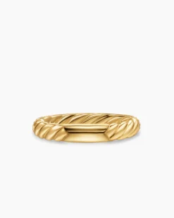 DY Mercer® Pavé Band Ring 18K Yellow Gold with Diamonds, 3.7mm