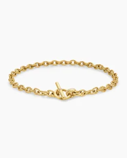 DY Mercer® Toggle Chain Necklace 18K Yellow Gold with Diamonds, 8mm