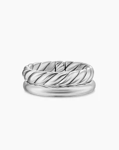 DY Mercer® Two Row Ring Sterling Silver, 8mm