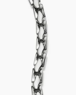 Fluted Chain Bracelet Sterling Silver, 5mm