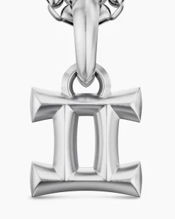 Gemini Amulet Sterling Silver, 14.8mm