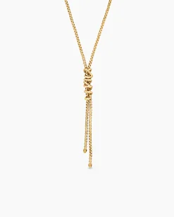 Helena Y Necklace 18K Yellow Gold with Diamonds