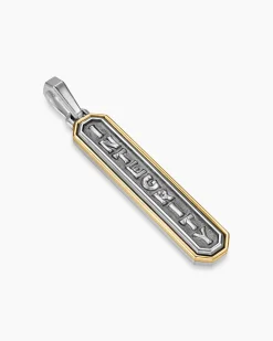 Integrity Amulet Sterling Silver with 14K Yellow Gold, 43mm