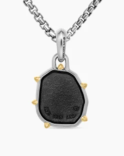 Libra Amulet Sterling Silver with 18K Yellow Gold, 23mm