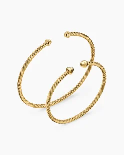 Micro Cablespira® Flex Teen Bracelet 18K Yellow Gold, 2.6mm
