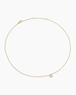 Micro Chatelaine® Pendant Necklace 18K Yellow Gold with Diamond, 4mm