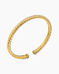 Modern Oval Cablespira® Bracelet 18K Yellow Gold, 4.5mm