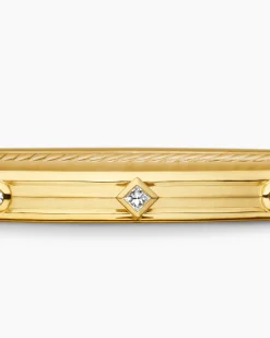 Modern Renaissance® Bangle Bracelet 18K Yellow Gold with Diamonds, 4.5mm