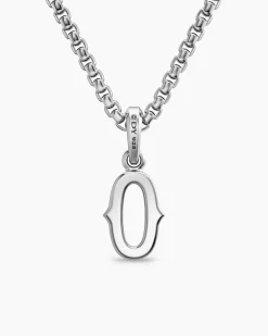 Number Zero Amulet Sterling Silver, 18.6mm