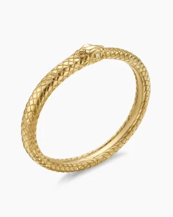 Ouroboros Bracelet 18K Yellow Gold with Diamonds, 8mm