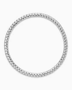 Pavé Stretch Bracelet 18K White Gold with Diamonds, 3mm