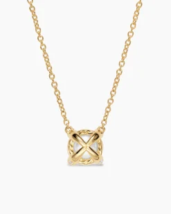 Pearl Classics Necklace 18K Yellow Gold with Diamonds, 6.5mm